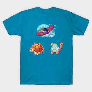 Three Cute Turtles T-Shirt